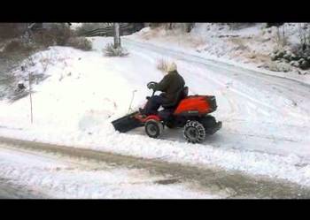 Traktorek odśnieżarka kosiarka Husqvarna RIDER R 16 C AWD 4x4