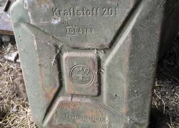 Kanister 20 l, 10 l metalowe, aluminiowe, na ropę, paliwo.
