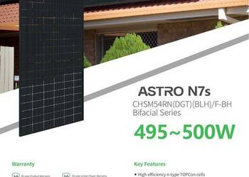 PALETA 36 szt. ASTRONERGY 500W N7 CHSM54RN(DGT)(BLH)/F-BH