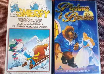 Kasety VHS Smerfy - Piękna i Bestia