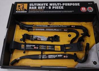 Roughneck zestaw łomów i wyciągaczy gwoździ 5 szt. | Hartowana stal | Rozbi