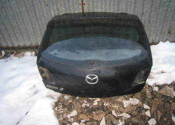 Klapa tylna tył czarna Mazda 3 BK hatchback 03-09 bez rdzy