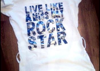 Biała Tuniczka ROCK STAR TANIO S M