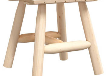 Stolik pomocniczy 49x49x50 cm lite drewno świerkowe WM-363351