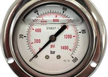 Manometr tablicowy tylny 100 bar 63gwint 1/4"