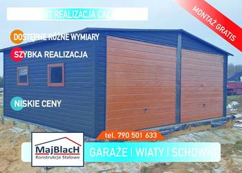 TYPOWY Garaż Blaszany 6x6 - PRODUCENT - Garaże Blaszane – Maj-Blach