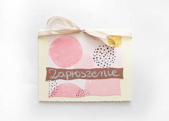 boho zaproszenia bez tekstu, pastelowe zaproszenie ogółne na różne imprezy