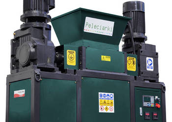 Rębak Elektryczny 15kW 2-wałowy do Odpadów Kruszarka do Drzewa Płyt Paneli