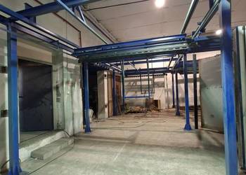 Kompletna linia lakierni proszkowej, kabina + piec + transport, Wagner