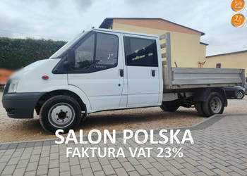 Ford Transit doka 7 osób, na bliźniaku, skrzynia, krajowy
