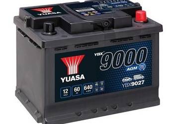 Akumulator Yuasa YBX9027 12V 60Ah 640A P+ AGM