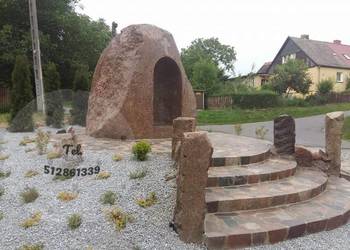 Tarasy, chodniki, alejki z kamienia polnego ciętego w plastry Tarasy, chodniki, alejki z kamienia polnego ciętego w plastry