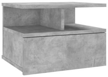Wisząca szafka nocna betonowa szarość 40x31x27 cm WM-800413