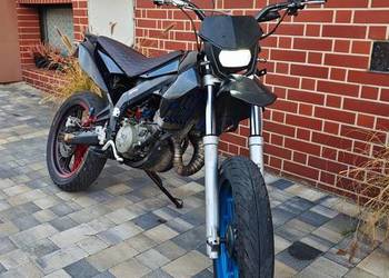 Supermoto Derbi Senda 50 / 80 2012, D50B0, doinwestowana, czarny dzikus
