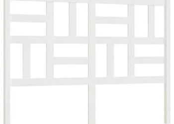 Wezgłowie łóżka białe 166x4x104 cm lite drewno sosnowe WM-818201