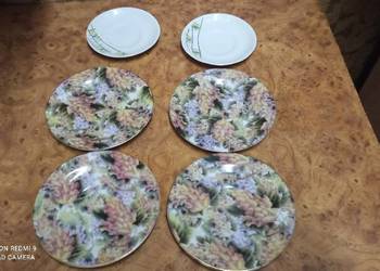4 ładne talerze z porcelany Affek+ 2 białe daję gratis