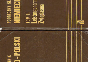 Podręczny słownik niemiecko-polski - 2 tomy.