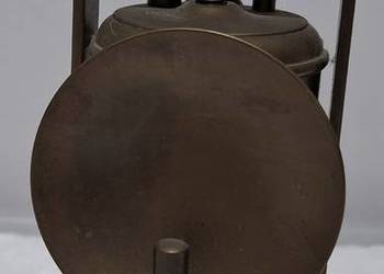 Lampka górnicza karbidowa, 8,2x7x16cm, 923g (Kolekcje, hobby, lampa)