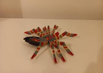 Tarantula pająk origami rękodzieło handmade - prezent dekoracja