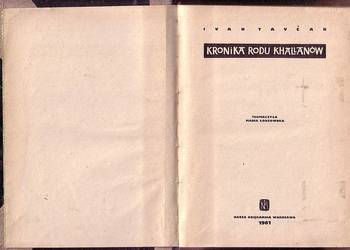 (0375) KRONIKA RODU KHALLANÓW- IVAN TAVĆAR