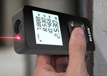 Dalmierz laserowy HILDA 50m, cyfrowy miernik odległości