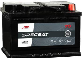Akumulator 70Ah 700A SPECBAT AGM START&STOP Akumulator 70Ah 700A SPECBAT AGM START&STOP