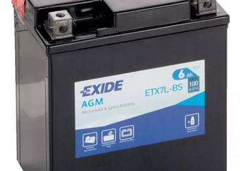 Akumulator 6Ah 100A 12V EXIDE ETX7L-BS YTX7L-BS