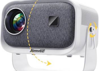 Mini PROJEKTOR z WiFi BLUETOOTH JIMVEO E18 1080p BIAŁY