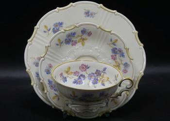 Komplet śniadaniowy Sorau Żary, stan witrynowy, 1928 - 45, UNIKAT!!!