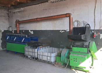 Linia do przerobu Kabli Instalacji elektrycznej samochodowej odzysk miedzi.