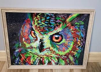 Gotowy obraz haft diamentowy "sowa" Tanio! Odbiór osobisty Andrychów