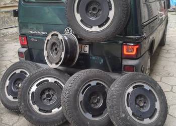 Felgi 6szt VW T4 15cali 7J allstar mulivan 701601025 ET 50 opony GGrabber