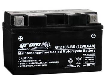Akumulator motocyklowy 12V 8.6Ah GROM GTZ10S-BS YTZ10S-BS