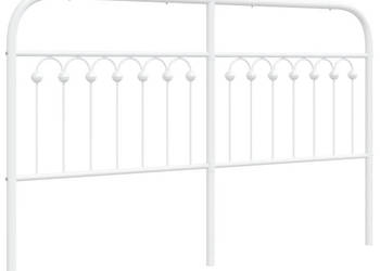Metalowe wezgłowie białe 160 cm WM-376684