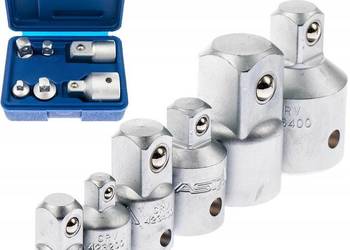 ADAPTER REDUKCJA 6 SZT ZESTAW 1/4 3/8 1/2 3/4