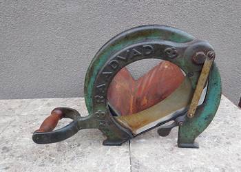 Stara krajalnica gilotyna do ziół Raadvad 294 niebieska