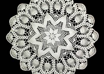 Serwetka szydełkowa 35cm biała (S116)