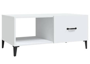 Stolik kawowy biały 90x50x40 cm materiał drewnopochodny WM-812663