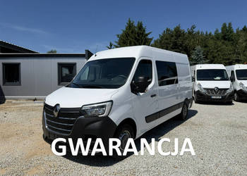 Renault Master średniak L2H2 Brygadówka 7-osobowa pełna opcja lift 80tys.k…