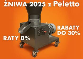 Peleciarka do pelletu PLT-200 z ruchomymi rolkami 5.5 kW | 80-120 kg/h