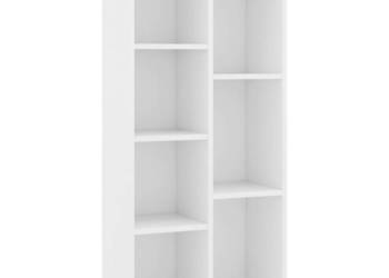 Regał na książki biały 50x25x106 cm materiał drewnopochodny WM-801107