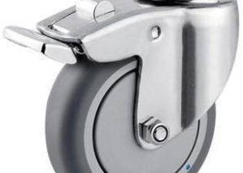 Koła skrętne ze stali nierdzewnej z otworem na śrubę do mocowania 7477PJC0…