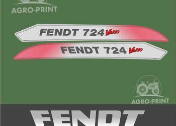 Naklejki fendt 724 polift - bardzo mocne i odporne z laminatem UV.