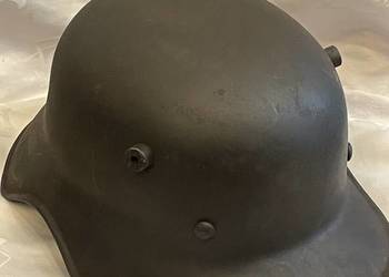 Niemiecki hełm „Rogacz” M16 – I Wojna Światowa – sygn. Karl Heisler Berlin
