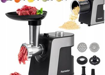 Elektryczna maszynka do mięsa, szatkownica do warzyw i tarka do sera