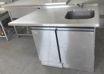 Zlew gastronomiczny z szafką 131x70x89