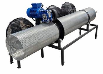 Mocny PRZESIEWACZ 400V do Ziemi Kompostu Odzysk Odsiew Sortownik Bębnowy 2m