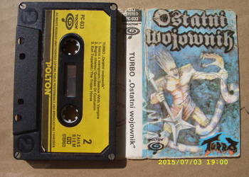 Rok kaseta; TURBO--OSTATNI WOJOWNIK, POLTON., 1987 rok.