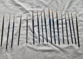 Pędzle Tintoretto 13 sztuk + 4 inne . Wszyskie Nowe.