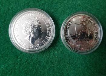 Britannia 2020 1 uncja. Próba 999. Srebrna Moneta Bulionowa.